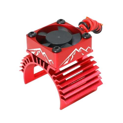 Janasiba 540 550 3650 3660 3674 - Ventilador para disipador de calor del motor, color rojo
