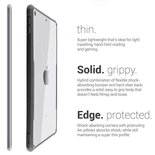 Tineeowl Ipad 9.7 (2018/2017 Version) Ultra Slim Clear Case, Flexible Tpu, Absorbs Shock, Lightweight, Thin (Black) #TOP5