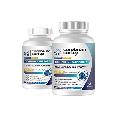 Cerebrum Cortex - Cerebrum Cortex Cognitive Support - Cerebrum Cortex Advanced Brain Support (2 Pack, 120 Capsules)