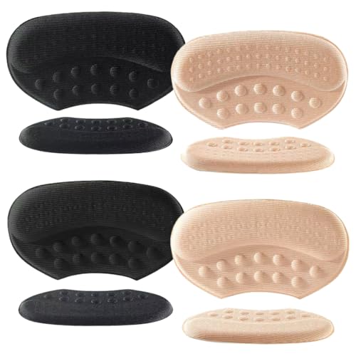 6 Pares de Taloneras para Zapatos, Almohadillas para Talones, Taloneras Premium para Zapatos, Protector de Talon, Antirozaduras Zapatos, Plantillas Antideslizantes Autoadhesivas (Dick + Dünn)