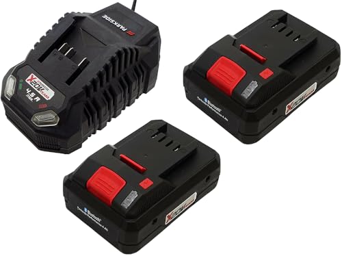 Parkside 1 x 20 V 4.5 A charger + 2 x 4 Ah smart battery – suitable for the X20V Team series
