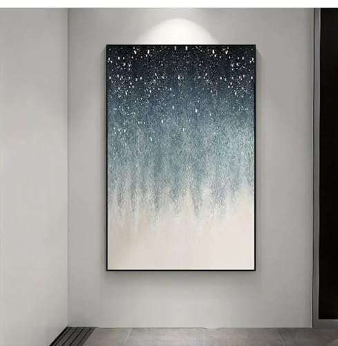 Peinture à l'huile ciel étoilé LMYCHENG art abstrait moderne feuille d'or 30x60cm
