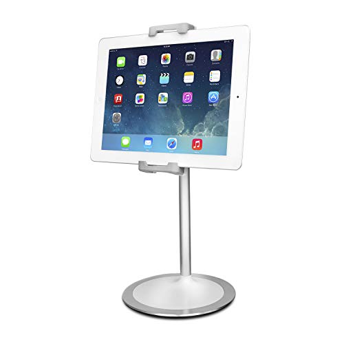 Free Shipping Over $50 Aluratek Adjustable Desktop Smartphone & Tablet Stand, Holder for iPhone, Android, iPad, & Most Tablet Sizes (AUCH06F), Silver