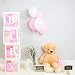 Baby Shower Decorations for Girl | Baby Shower Boxes | Girl Baby Shower Decorations | Baby Blocks Decorations for Baby Shower | 24 Pink & White Baby Shower Balloons + 3 Sets of Baby Letters (Pink)