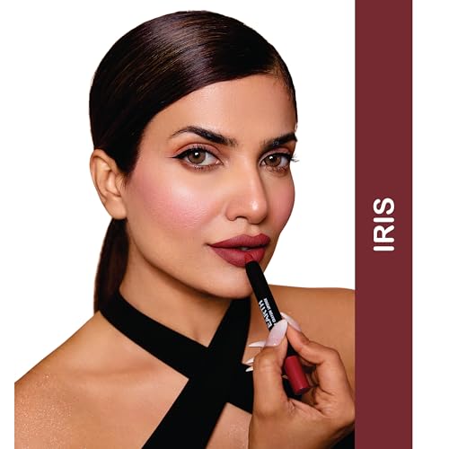 Image of Love Earth Non Transfer Crayon Lipsticks-Iris | Lightweight & Longlasting, Smudge Proof, Transferproof, Matte Lipstick | Crayon Lipstick up to 12 Hours Stay -3.5g