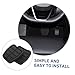Mobestech 1pair Rubber Brake and Clutch Pedal Covers for Cars Non-Slip Pads Easy Installation for Enhanced Braking Control Fits Vehicle Models