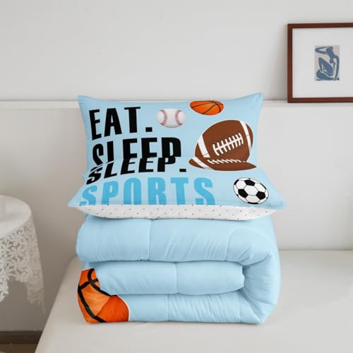 Image of Feelyou Sports Comforter Set Twin Size for Kids Boys Girls