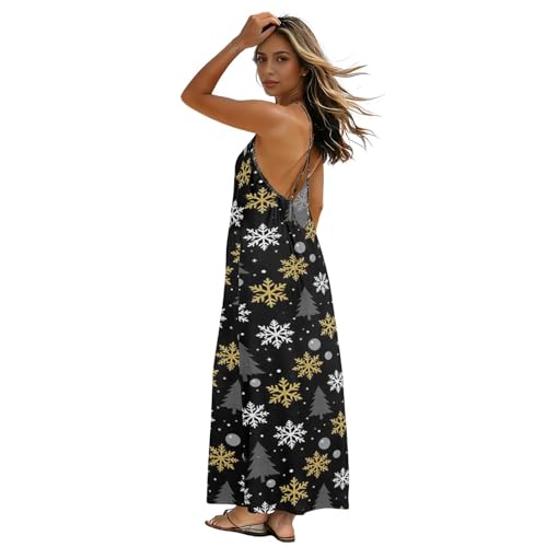 Robe d'intérieur de vacances pour femme avec motif de Noël