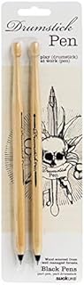 Suck UK Drumsticks Ballpoint Pens Black Rollerball Pens Novelty Stationary Supplies Black Pens Shaped Liked Drum Sticks From Stationery Kit To Drum Kit