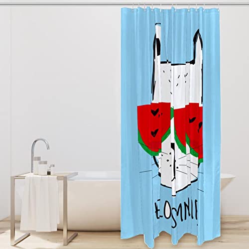 Rideau de douche Hello Summer Cat 152x183 cm avec 12 crochets