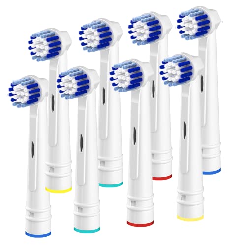 Replacement Toothbrush Heads Compatible with Oral B Braun,8 Pack Professional Electric Toothbrush Heads Brush Heads Refill for Oral-B 7000/Pro 1000/9600/ 500/3000/8000