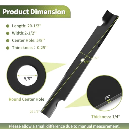 Lawn Mower Blades Dimension