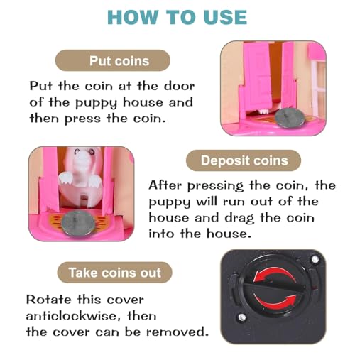 Image of RAMESHTH Enterprises New Puppy House Toys House of Puppy Coin Collecting Piggy Bank for Kids (Multicolored), Classic