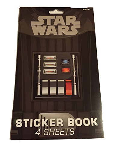 Sticker Star Wars 4 planches d'autocollants galactiques pour enfants