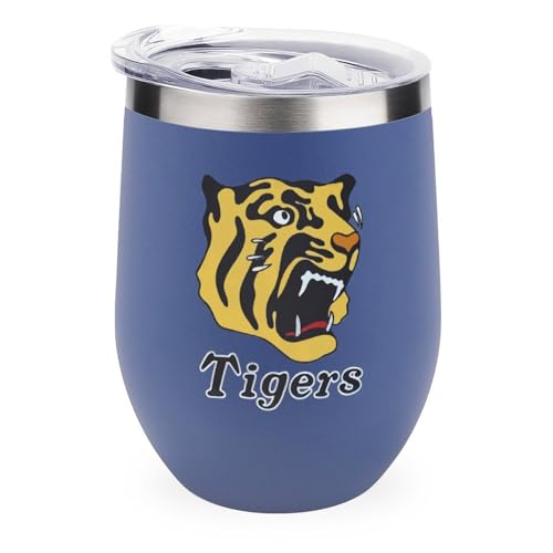 ワインタンブラー 阪神タイガース タイガー 野球応援 卵殻カップ タンブラー 350ml U字型 コーヒーカップ 蓋付き ステンレス製 魔法瓶 保冷 保温 水筒 直飲み 応援グッズ プレゼント