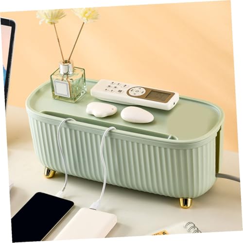 Boîte de rangement pour câbles verte en ABS grande capacité pour bureau - 6