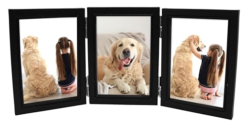 Triple Photo Picture Frame 6 x 4, Black, Holds 3 Photographs, Picture Frame, 10 x 15 cm, 6x4 Picture Frames - Image 3