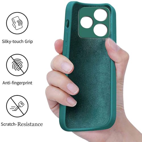 Image of A rtistque Back Cover Case for Realme Narzo N53 with Camera Protection | Shockproof TPU | Stylish Protective Design | Slim Fit | Ultra Matte | Realme Narzo N53 Back Cover - Green