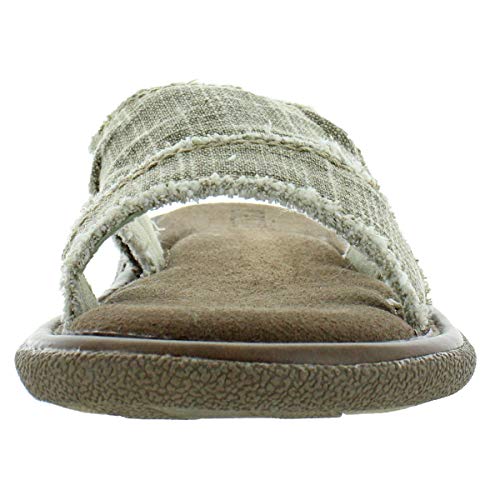 Crevo Mens Cory Hemp Slip On Slide Sandals Beige 14 Medium (D) #TOP3