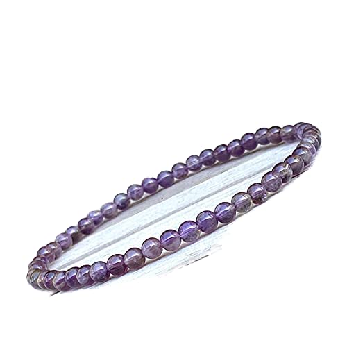 Bracelet améthyste perles 4.5mm accessoire bien-être homme femme