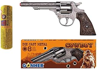 Die Cast Metal Cowboy Gun Toy Caps Ammunition Fancy Dress