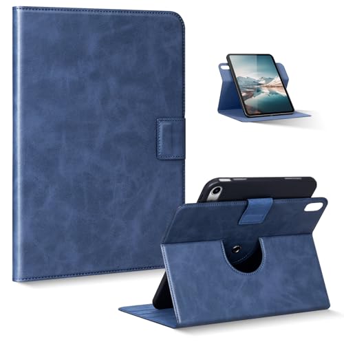 Rotation 360° étui iPad 11 pouces 2025 avec mise en veille automatique bleu
