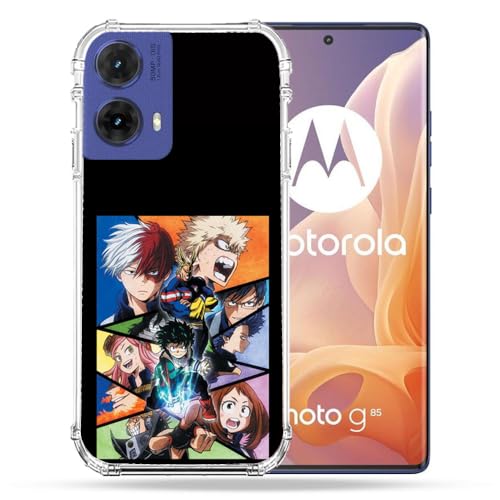 Coque Motorola G85 5G antichoc Manga My Hero Academia noire