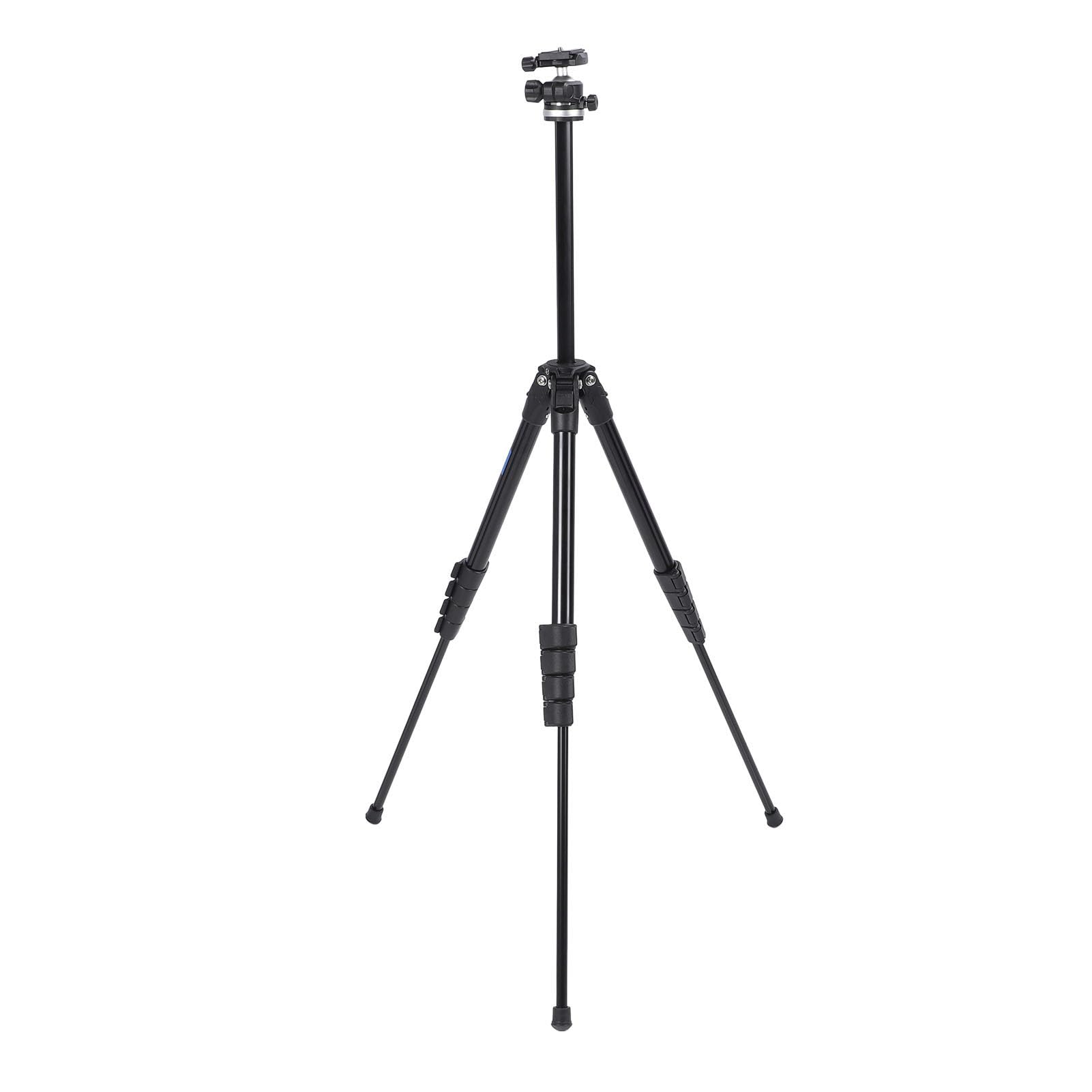 Treppiede per Fotocamera con Testa a Sfera 360°, 63,4 Pollici, per | Treppiede in lega di alluminio resistente per DSLR, treppiede da viaggio con colonna centrale invertita per riprese ad