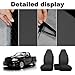 runfider 2Pcs 60/40 Cloth High Back Bench Seat Cover Fit for Ford Ranger XLT Front 1998 1999 2000 2001 2002 2003 Without Console Cover Black