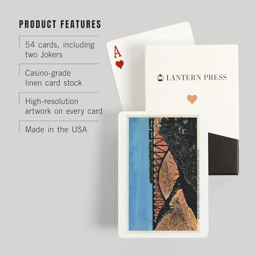 Lantern Press Arizona Santa Fe Train Naipes Poker 52 miniatura 3