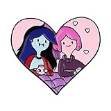 Come Along With Me Adventure Time Cartoon Animated TV Show Heart Love 1.25' Enamel Pin Badge