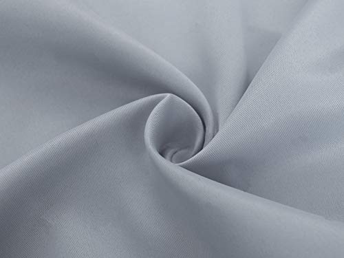 John Aird Blackout Curtains Thermal Energy Saving Eyelet Curtains for Bedroom & Living Room Including Tie Backs (Silver, W 90" x L 72" (2 Panels) - Image 4