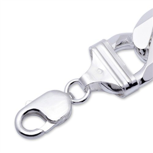 JEWLIX Herrenarmband 925 Silber Panzerarmband 17mm PA0170