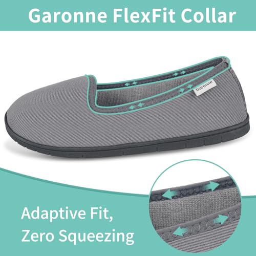 Garonne Women's Memory Foam Slippers, Ladies' Non-Slip House Shoes for Bedroom Indoor/Outdoor3