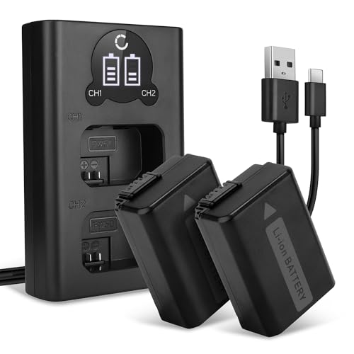 Kit cargador y batería NP-FW50 para Sony ILCE-6400 Alpha 6400 A6000 accesorios cámara