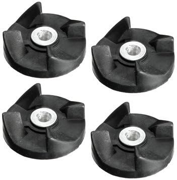 Generic 4Pcs Black Rubber Gear Spare Replacement Parts for Magic Bullet Cross and Flat Blade