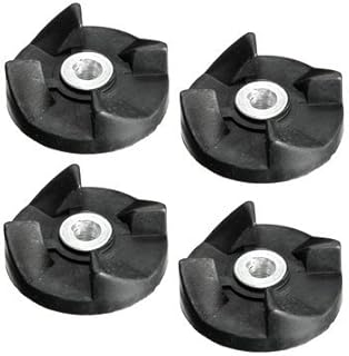 Generic 4Pcs Black Rubber Gear Spare Replacement Parts for Magic Bullet Cross and Flat Blade