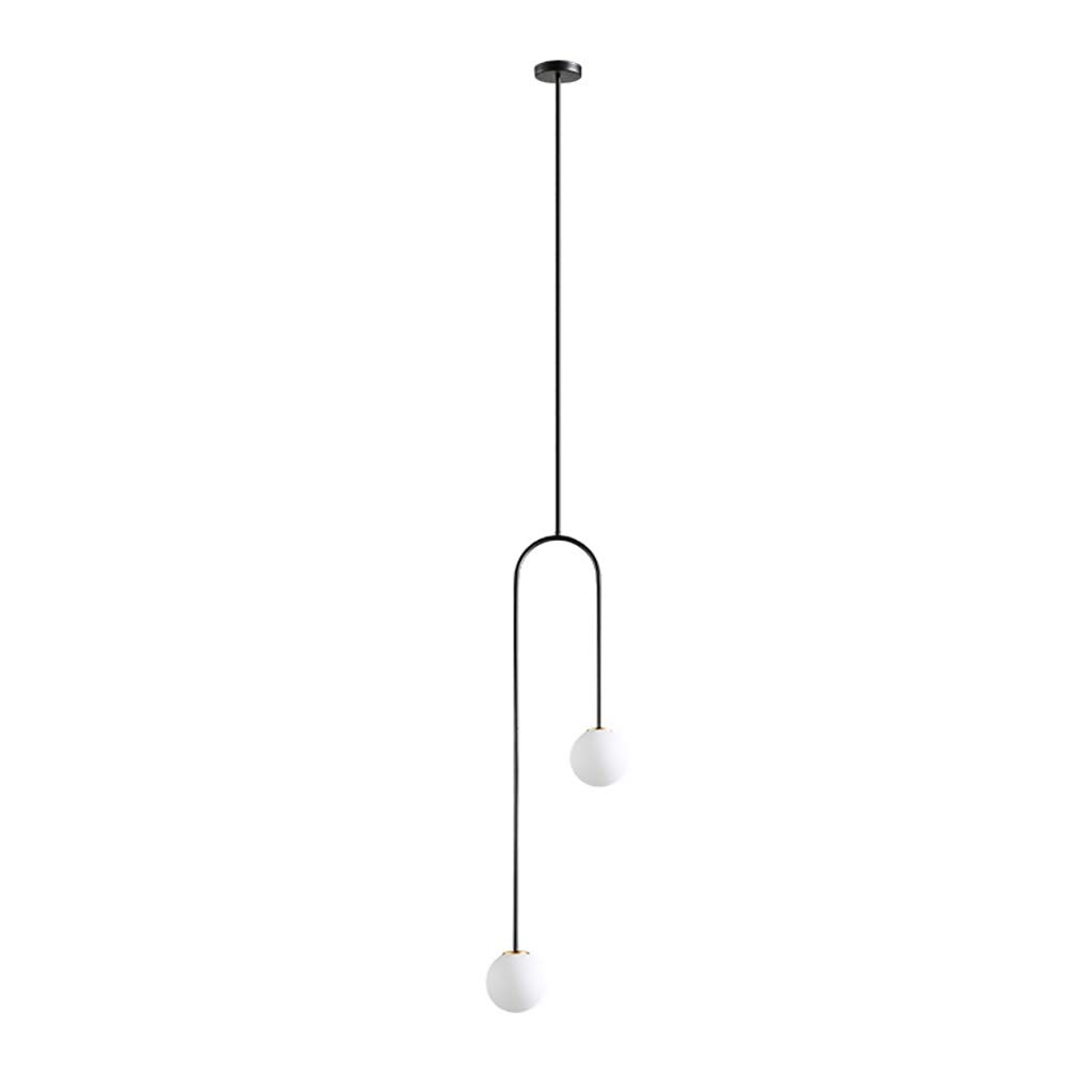Lustre LED Simple aux finitions robinets dorés d'architecte - 8