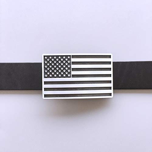 Hebilla del cinturón JEANSFRIEND con bandera de USA rectangular de estilo vintage americano 5