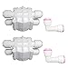 Malida 1/4 Inch tube Automatic Shut Off Valve Push to Quick Connect Fittings For Reverse Osmosis Water Purifiers Filters (4 Way Shut-Off Valve)