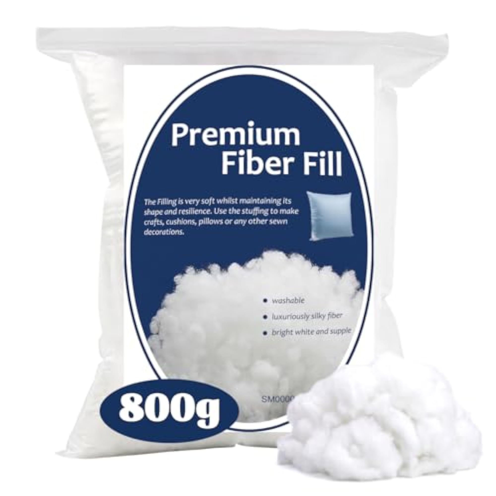 800g/28.2oz Polyester Fiber Fill, Premium Stuffing