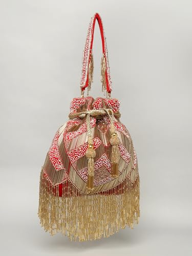 Nahhar Fashions Handmade Designer Potli Bag - Beautifully Crafted for Special Occasions - Image 5
