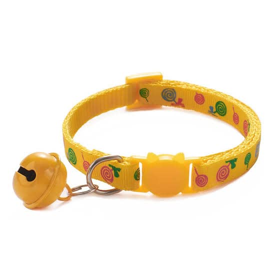 LitVibes Cat Collar With Bell,Kitten Kitty & Small Dogs Soft Adjustable Collar,Safe,Breakaway For Cats And Puppies-Yellow (Lollipop Design),?14 cm,W_2 cm (B0BPMB3415) Amazon Price History, Amazon Price Tracker