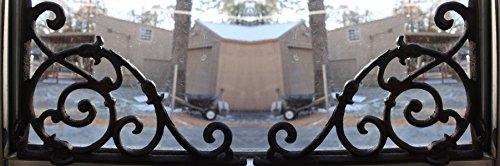 Victorian Design Window Treatment Corner Shelf Brackets, Vintage-Look Cast Iron