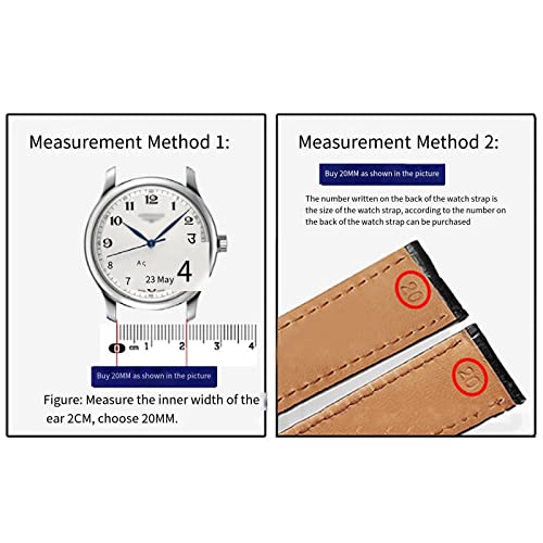 Bande de montre en cuir rétro rapide et bracelet de remplacement interchangeable - 4
