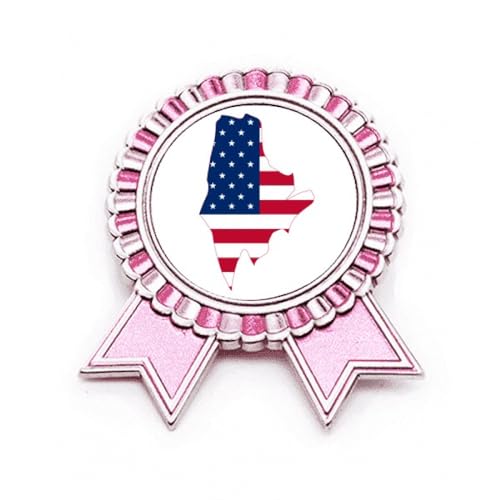 Broche Maine Rose Winner Award Medal métal pour briller en cérémonie