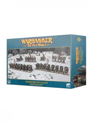 Warriors of Chaos Bataillon avec figurines modulables en plastique rigide