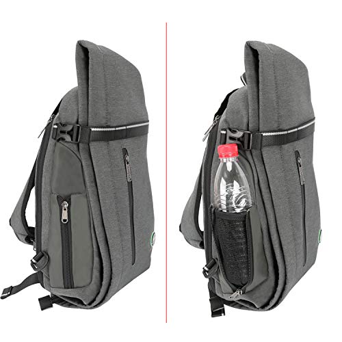 Kawei Knight Large Sling Bag Laptop Backpack Cross Body Messenger Bag Shoulder Travel Rucksack