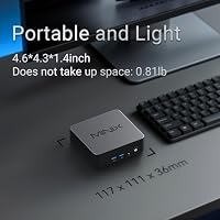 MINIX NUC150 Mini-PC Intel N150, 16 GB DDR5 RAM, 512 GB SSD, 4K Triple Display, USB-C, 2,5 G Ethernet, Wi-Fi 6, BT5.2, Windows 11 Pro Mini-Computer, ideal für Business, Remote-Arbeit und Bildung – Ansicht 7