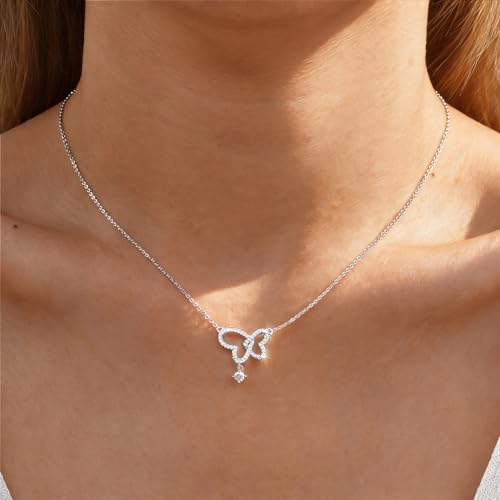 Image of Gifts for Mother Daughter Necklace -14K Gold Plated Interlocking Circles Zirconia Pendant Necklace, Dainty Mom Necklace for Women, Birthday Mother's Day Jewelry Gift for Her
